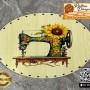 Baskılı Elips Rattan Taban - Model-49