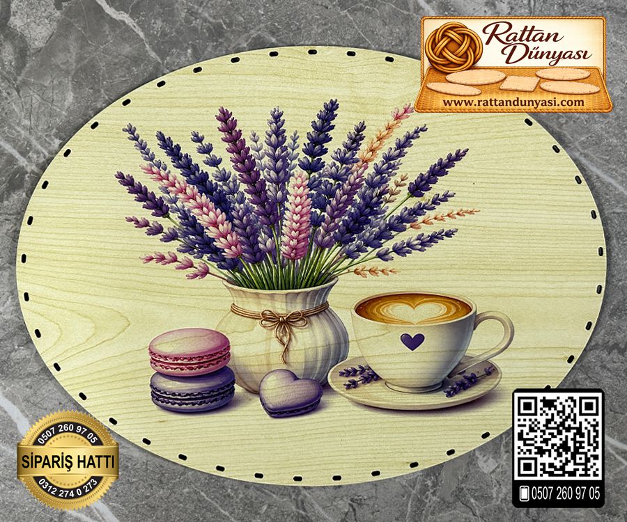 Baskılı Elips Rattan Taban - Model-56 Baskılı Elips Rattan Taban - Model-56