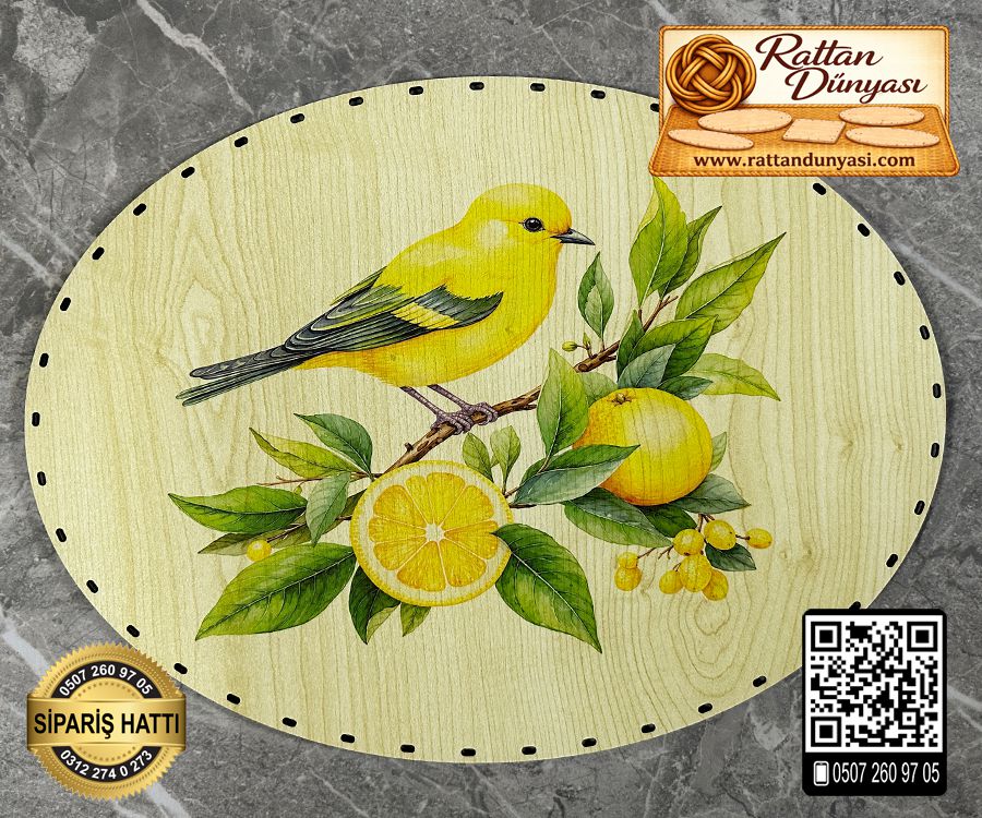Baskılı Elips Rattan Taban - Model-58 Baskılı Elips Rattan Taban - Model-58