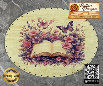 Baskılı Elips Rattan Taban - Model-62 Baskılı Elips Rattan Taban - Model-62