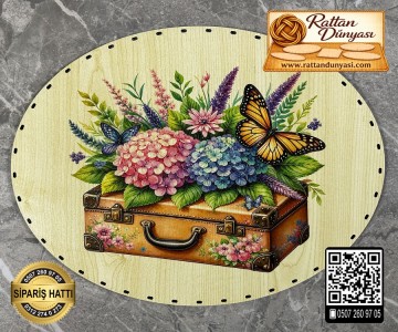 Baskılı Elips Rattan Taban - Model-63 Baskılı Elips Rattan Taban - Model-63