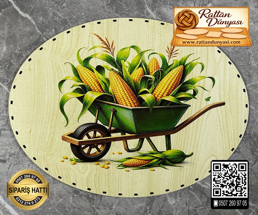 Baskılı Elips Rattan Taban - Model-73 Baskılı Elips Rattan Taban - Model-73