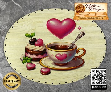 Baskılı Elips Rattan Taban - Model-78 Baskılı Elips Rattan Taban - Model-78