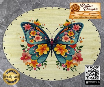 Baskılı Elips Rattan Taban - Model-83 Baskılı Elips Rattan Taban - Model-83