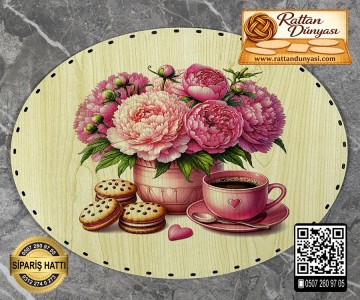 Baskılı Elips Rattan Taban - Model-85 Baskılı Elips Rattan Taban - Model-85