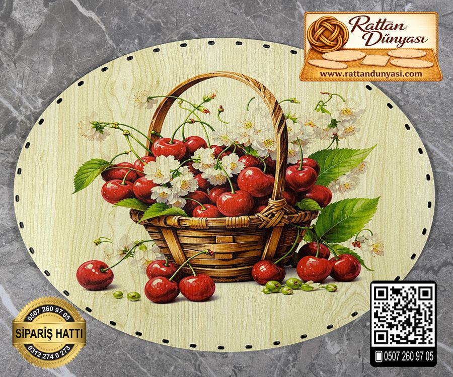 Baskılı Elips Rattan Taban - Model-87 Baskılı Elips Rattan Taban - Model-87