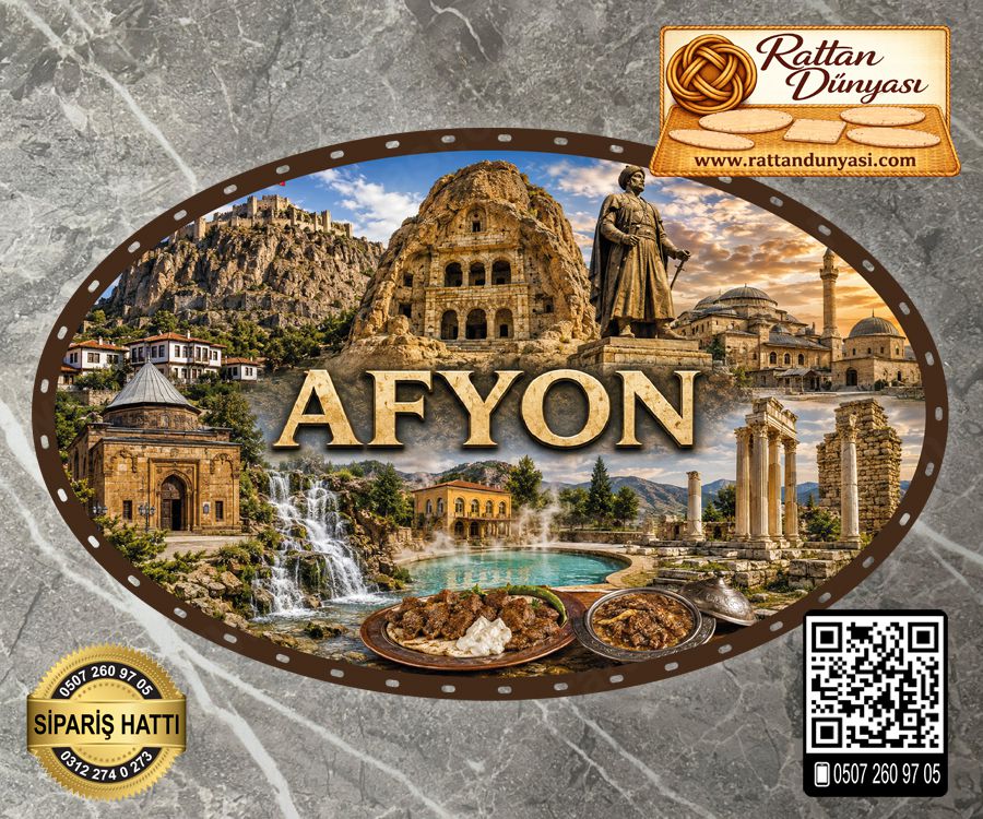 Afyon Temalı Rattan Taban