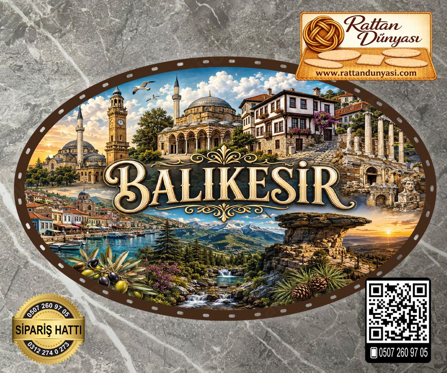 Balıkesir Temalı Rattan Taban Balıkesir Temalı Rattan Taban
