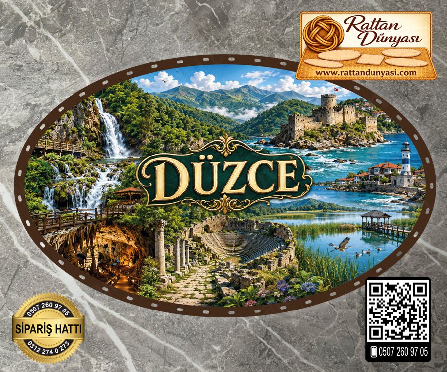 Düzce Temalı Rattan Taban