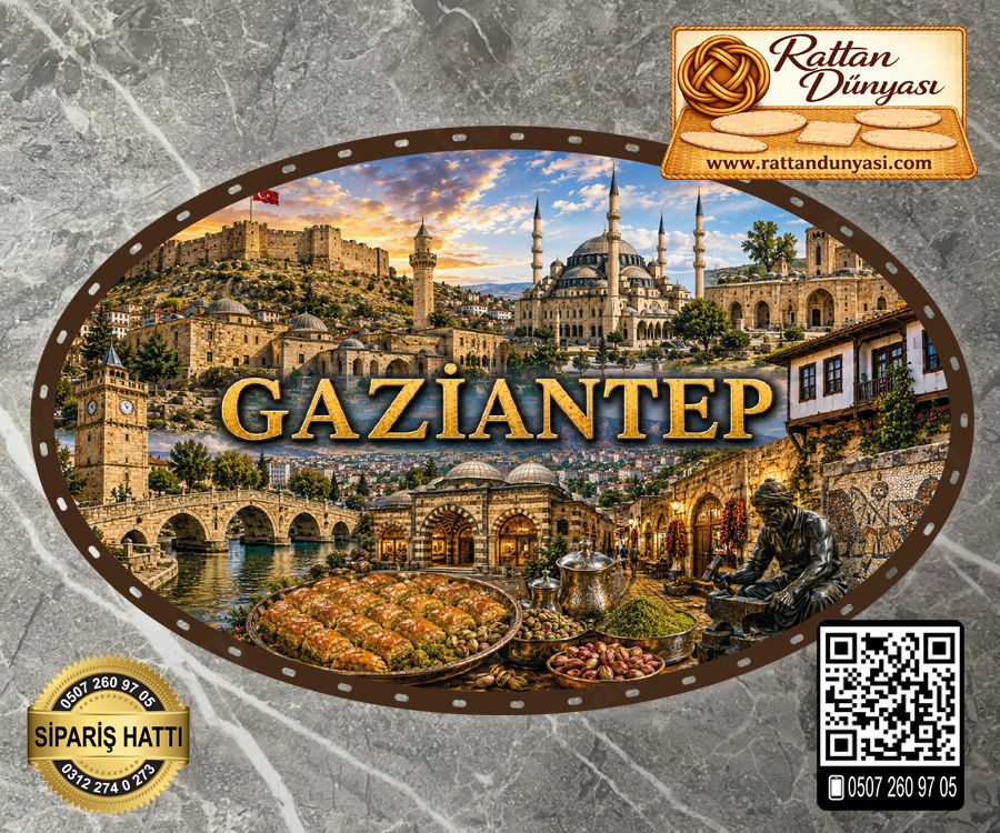 Gaziantep Temalı Rattan Taban Gaziantep Temalı Rattan Taban
