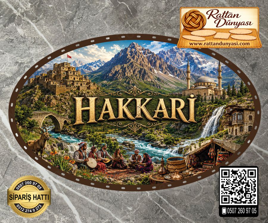 Hakkari Temalı Rattan Taban Hakkari Temalı Rattan Taban