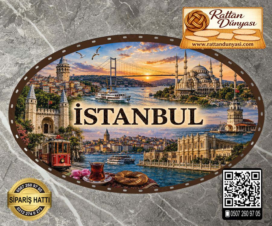 İstanbul Temalı Rattan Taban İstanbul Temalı Rattan Taban