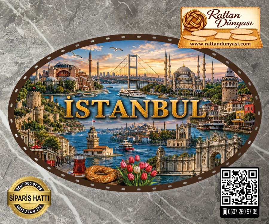 İstanbul Temalı Rattan Taban -2 İstanbul Temalı Rattan Taban -2