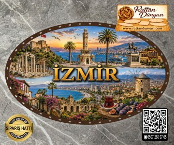 İzmir Temalı Rattan Taban -2 İzmir Temalı Rattan Taban -2