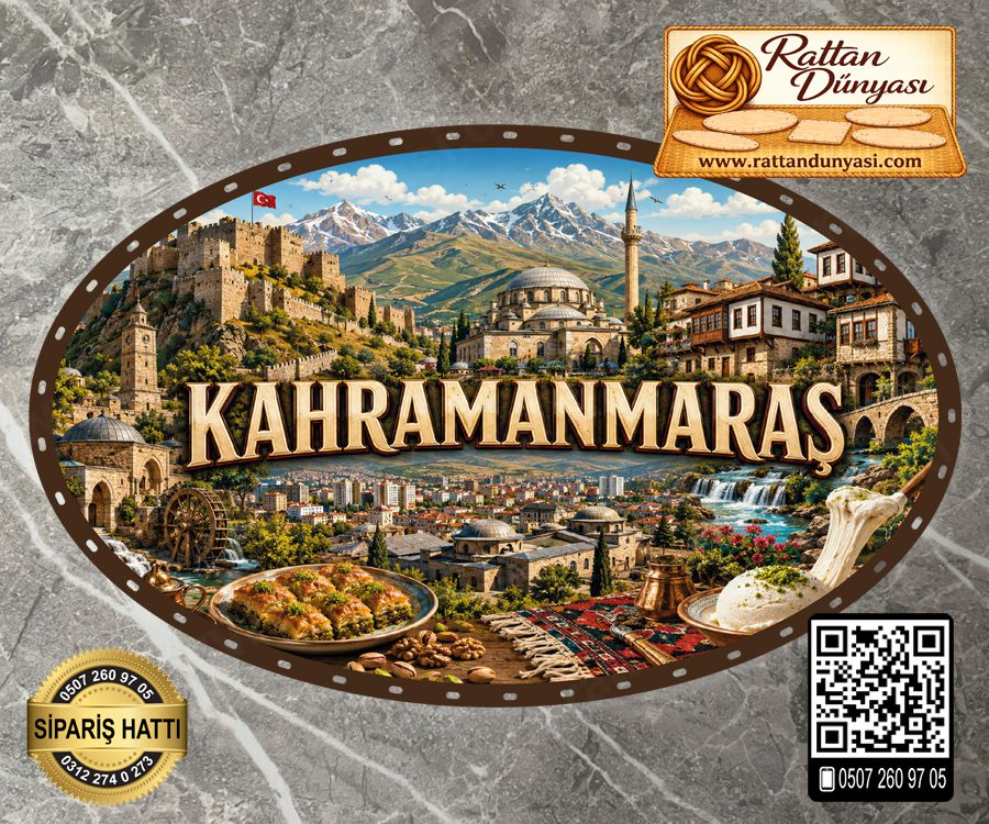Kahramanmaraş Temalı Rattan Taban Kahramanmaraş Temalı Rattan Taban