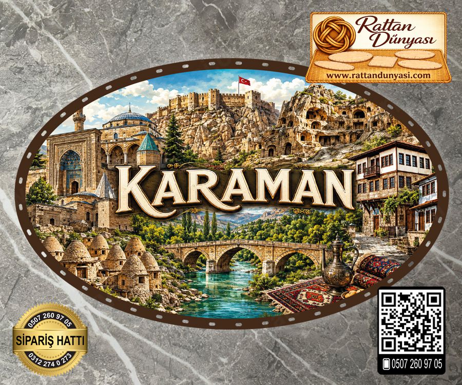 Karaman Temalı Rattan Taban
