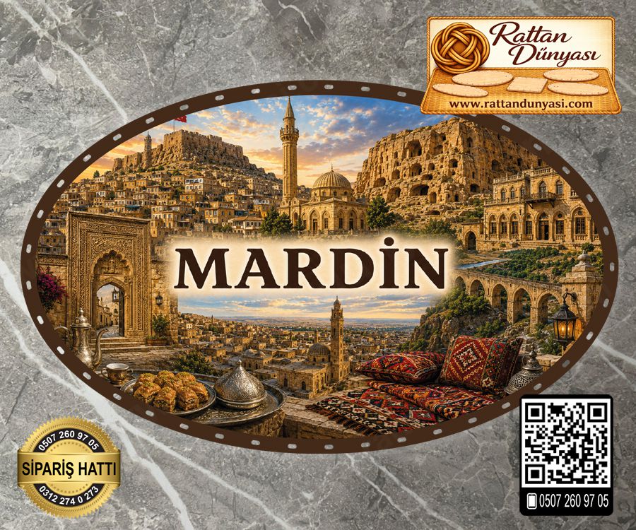 Mardin Temalı Rattan Taban Mardin Temalı Rattan Taban