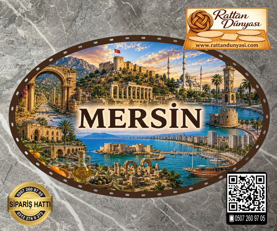 Mersin Temalı Rattan Taban Mersin Temalı Rattan Taban