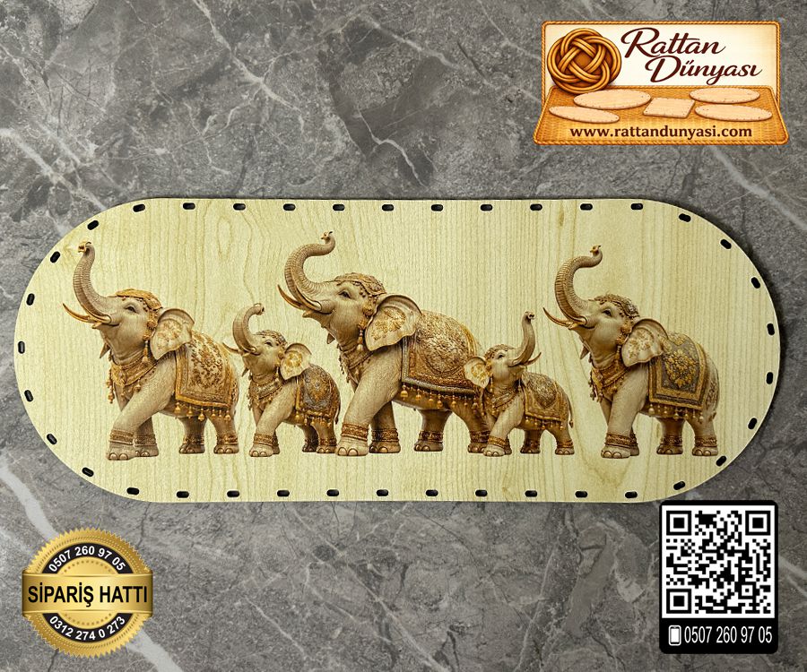 Baskılı Oval Rattan Taban (40x16)- Model-8 Baskılı Oval Rattan Taban (40x16)- Model-8