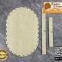 Rattan Akçaağaç Oval Taban - 35x25 cm (4 Bölmeli)