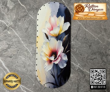 Tam Baskılı Oval Rattan Taban (40x16)- Model-15 Tam Baskılı Oval Rattan Taban (40x16)- Model-15