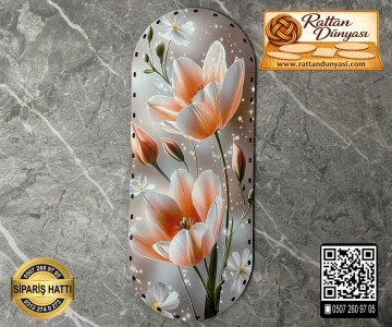 Tam Baskılı Oval Rattan Taban (40x16)- Model-2 Tam Baskılı Oval Rattan Taban (40x16)- Model-2