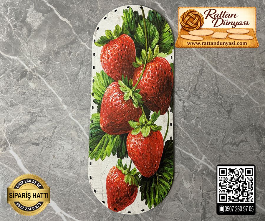 Tam Baskılı Oval Rattan Taban (40x16)- Model-23 Tam Baskılı Oval Rattan Taban (40x16)- Model-23