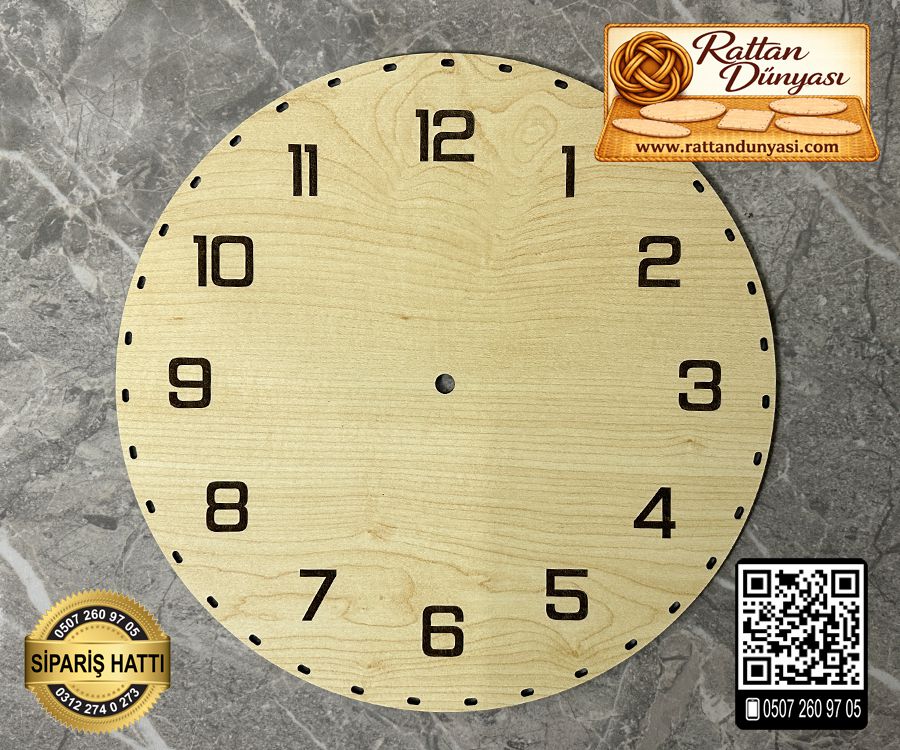 Rattan Saat Tabanı 14 Model - 20cm Rattan Saat Tabanı 14 Model - 20cm