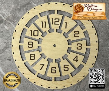 Rattan Saat Tabanı 16 Model - 25cm