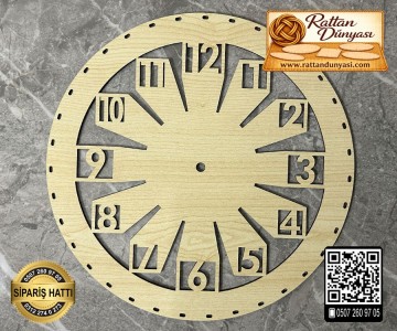 Rattan Saat Tabanı - 4 Model - 15cm Rattan Saat Tabanı - 4 Model - 15cm
