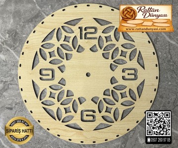 Rattan Saat Tabanı - 6 Model - 15cm Rattan Saat Tabanı - 6 Model - 15cm