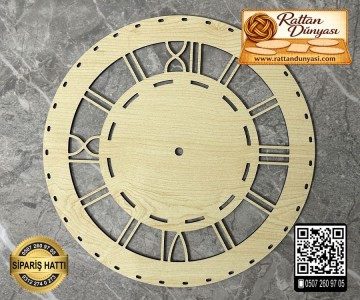 Rattan Saat Tabanı - 8 Model - 15cm Rattan Saat Tabanı - 8 Model - 15cm