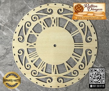 Rattan Saat Tabanı - 9 Model - 15cm Rattan Saat Tabanı - 9 Model - 15cm