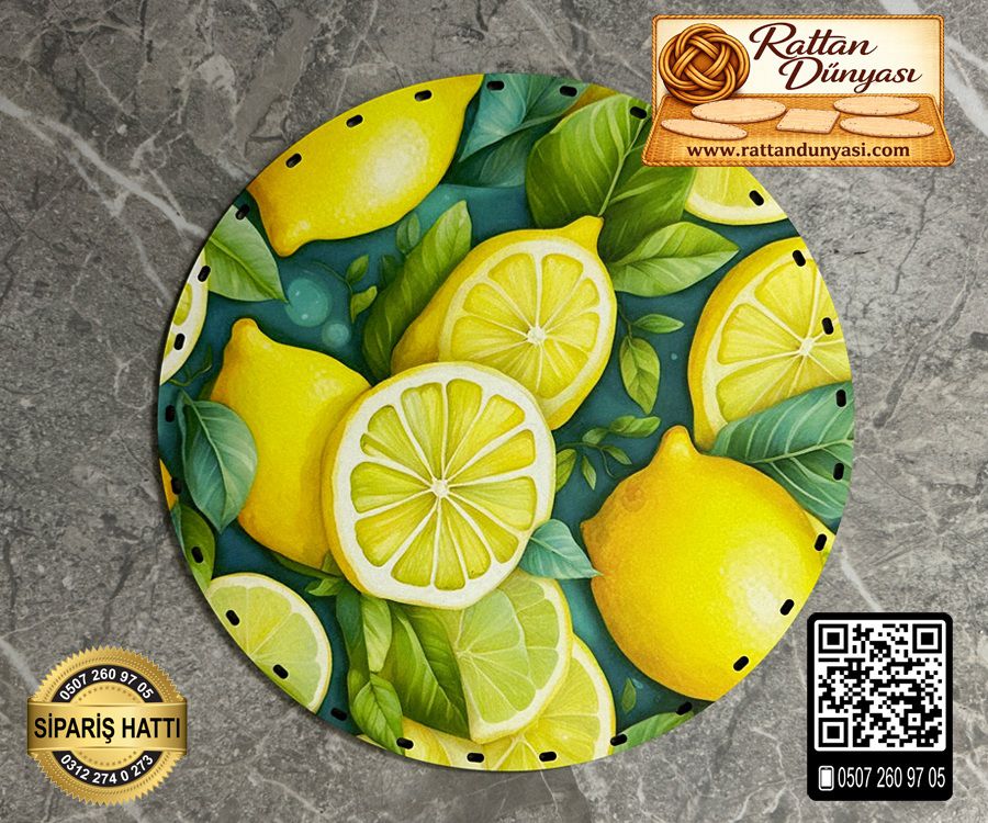Tam Baskılı Daire Rattan Taban - Model 27 Tam Baskılı Daire Rattan Taban - Model 27