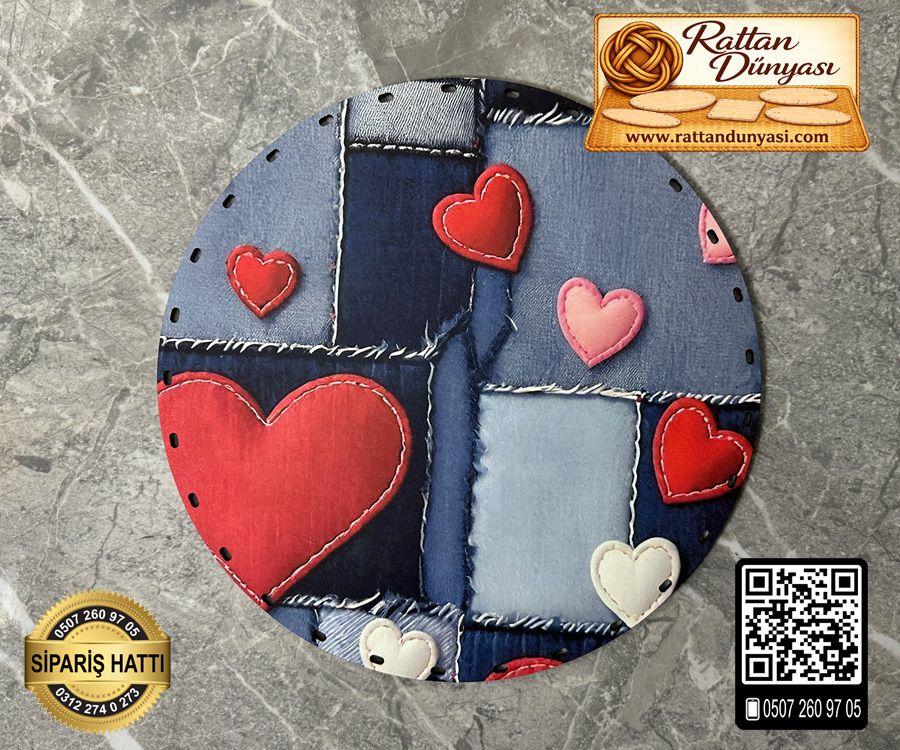 Tam Baskılı Daire Rattan Taban - Model 61 Tam Baskılı Daire Rattan Taban - Model 61