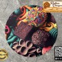 Tam Baskılı Daire Rattan Taban - Model 73