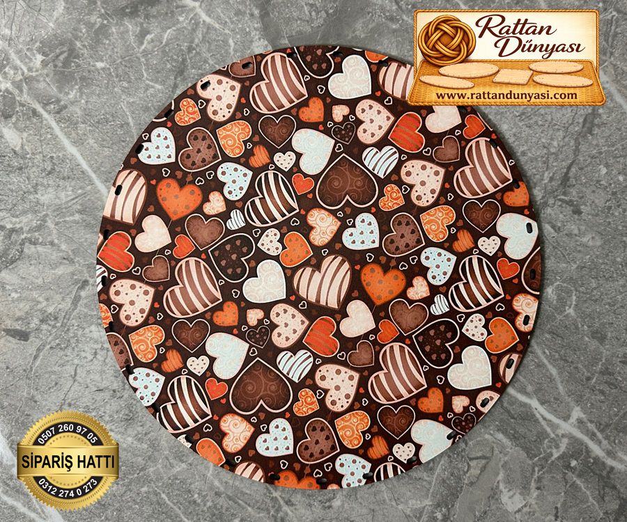 Tam Baskılı Daire Rattan Taban - Model 83 Tam Baskılı Daire Rattan Taban - Model 83