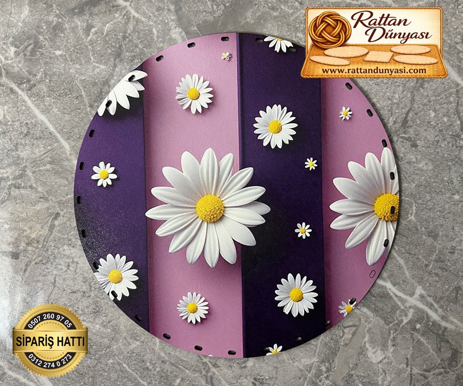 Tam Baskılı Daire Rattan Taban - Model 87 Tam Baskılı Daire Rattan Taban - Model 87