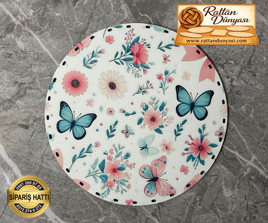 Tam Baskılı Daire Rattan Taban - Model 88 Tam Baskılı Daire Rattan Taban - Model 88