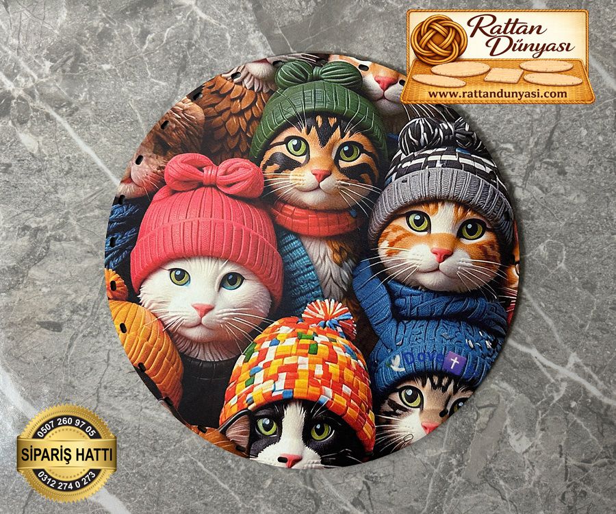 Tam Baskılı Daire Rattan Taban - Model 93