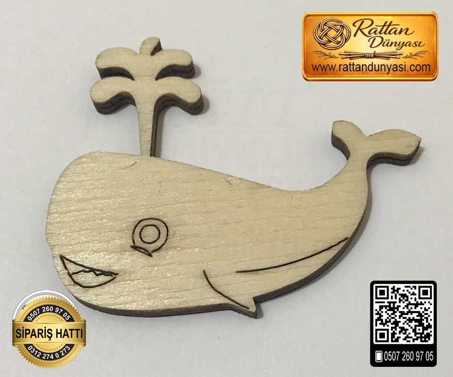 Balina Ahşap Obje
