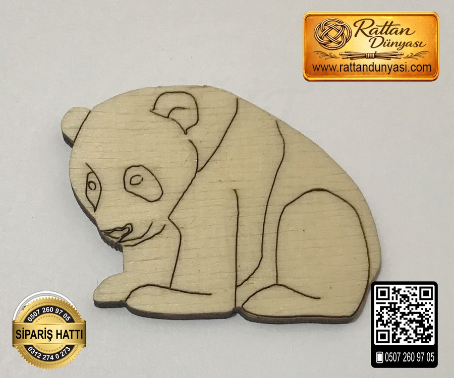 Panda Ahşap Obje