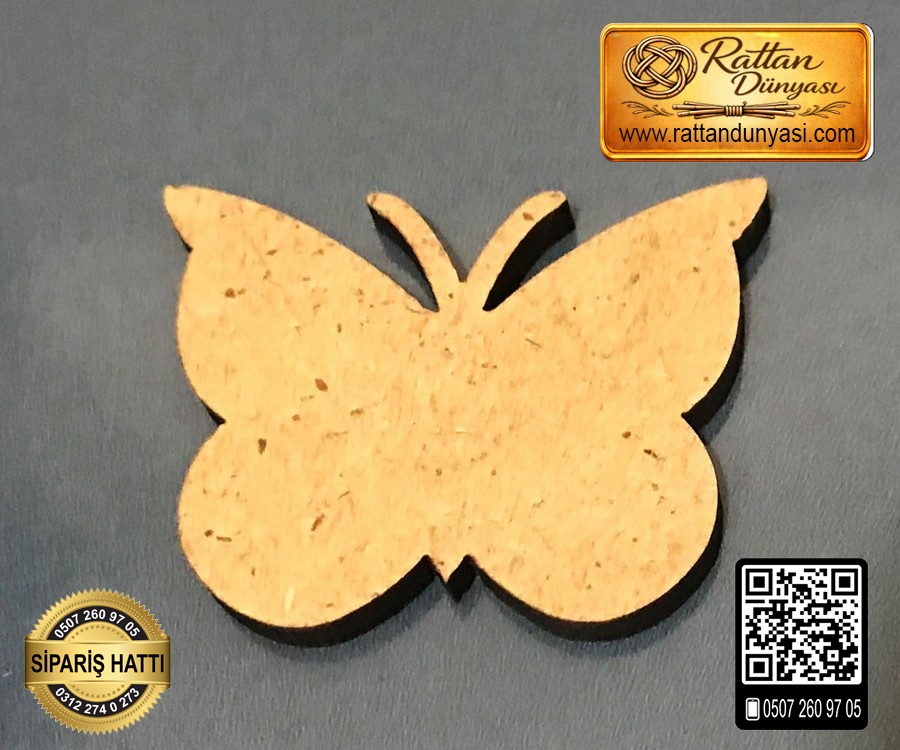 Kelebek Ahşap Obje