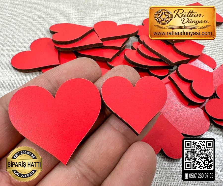 Kalp Ahşap Obje