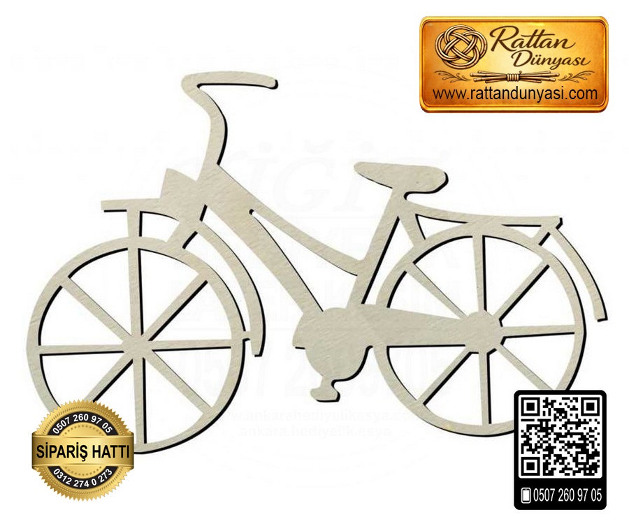Bisiklet Ahşap Obje