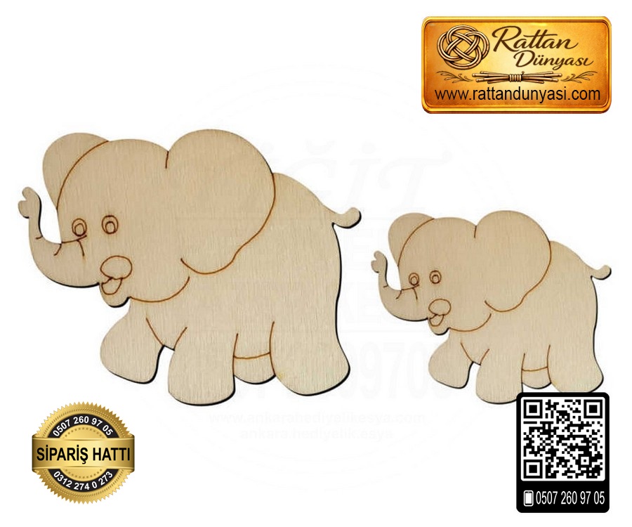 Fil Ahşap Obje