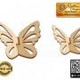 İkili Kelebek Ahşap Obje