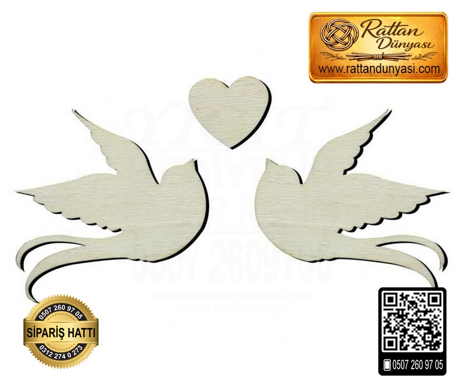 Kırlangıç Ahşap Obje