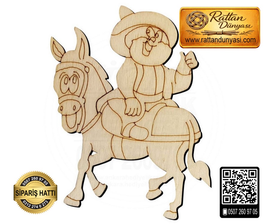 Nasreddin Hoca Ahşap Obje