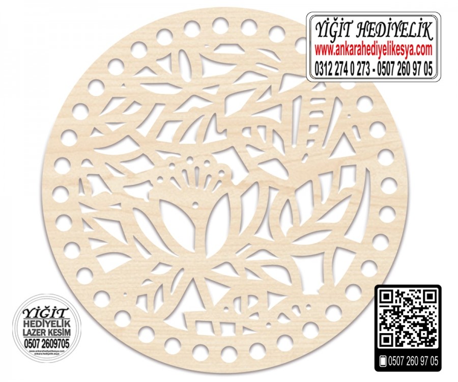 Model 10 - Desenli Makaron Çanta Kenarı - 18 cm